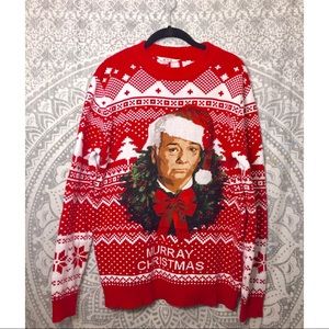 Netflix Bill Murray Christmas Sweater 